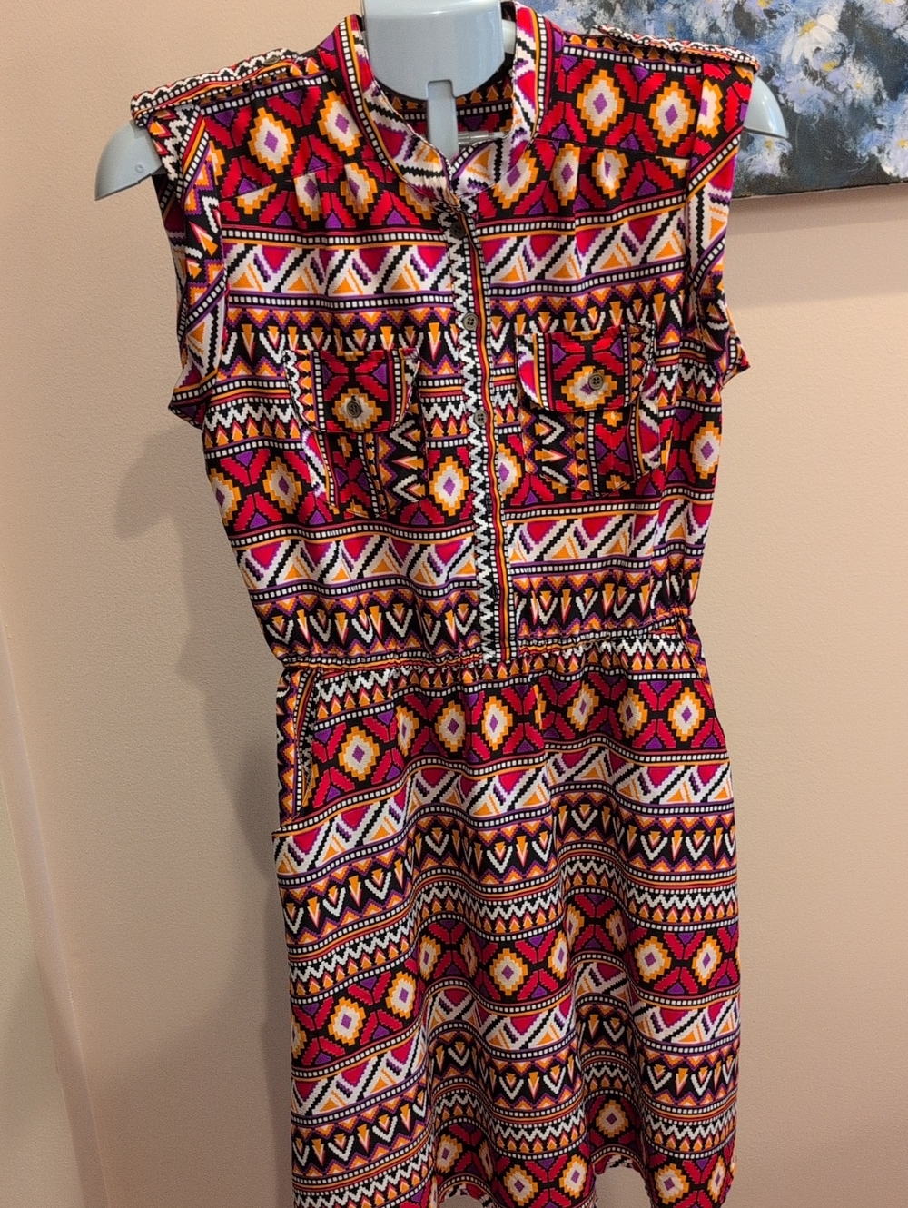 Speed Control NY Multicolor Dress — Pink, Orange & Purple